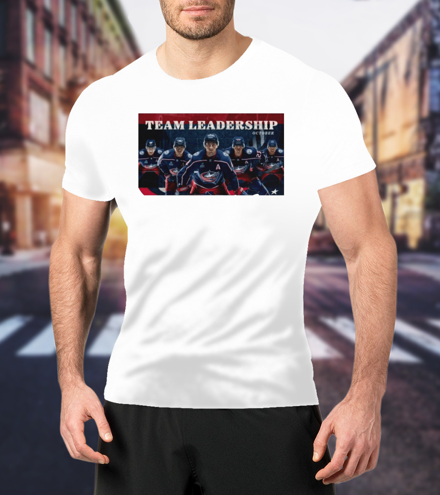 Columbus Blue Jackets NHL 2026 2027 Team Leadership October Alternate Captains T-Shirt