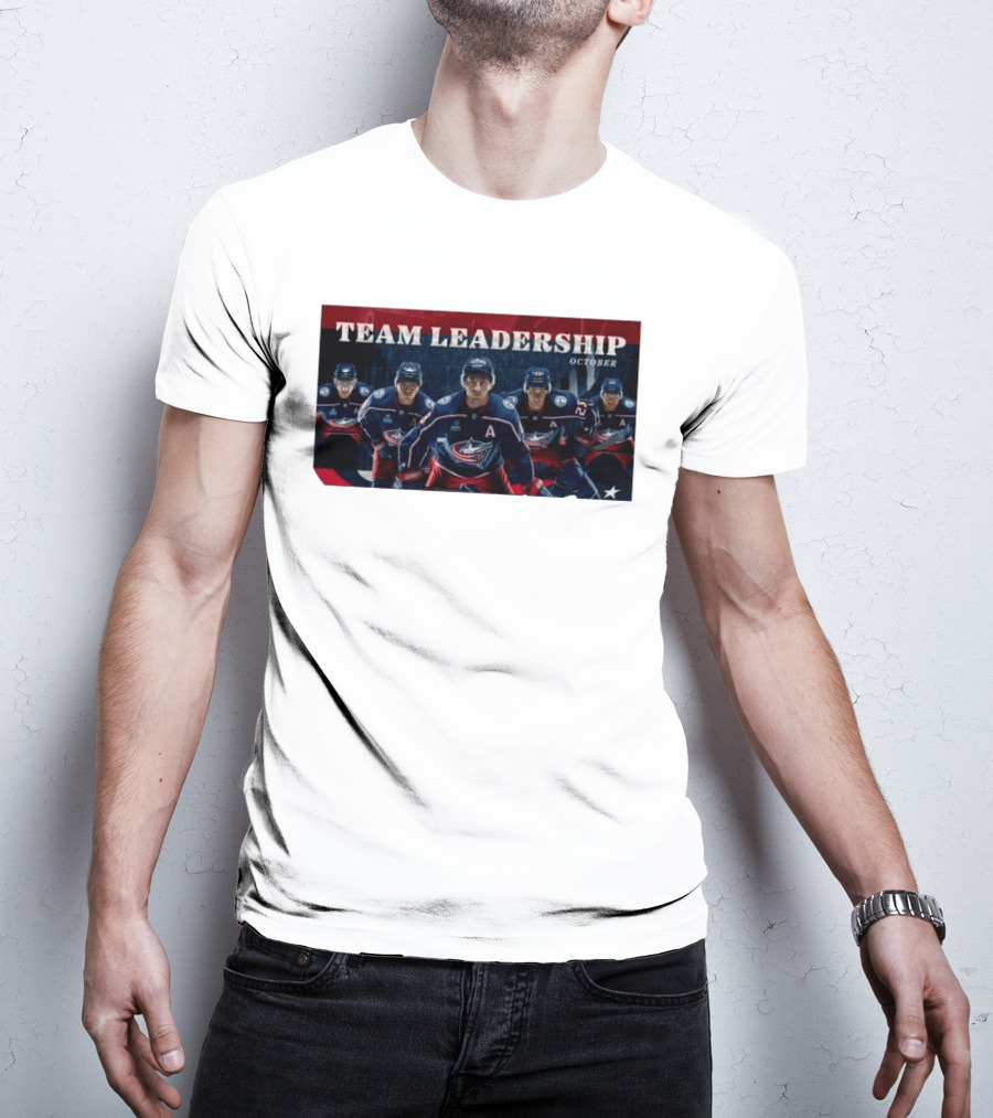 Columbus Blue Jackets NHL 2026 2027 Team Leadership October Alternate Captains T-Shirt