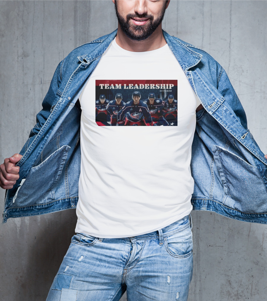 Columbus Blue Jackets NHL 2026 2027 Team Leadership October Alternate Captains T-Shirt