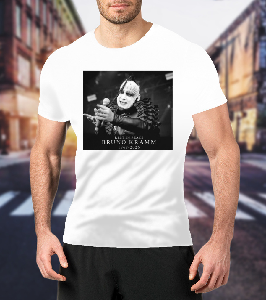 Rest In Peace Bruno Kramm 1967 2026 Musician Tribute Memorial T-Shirt