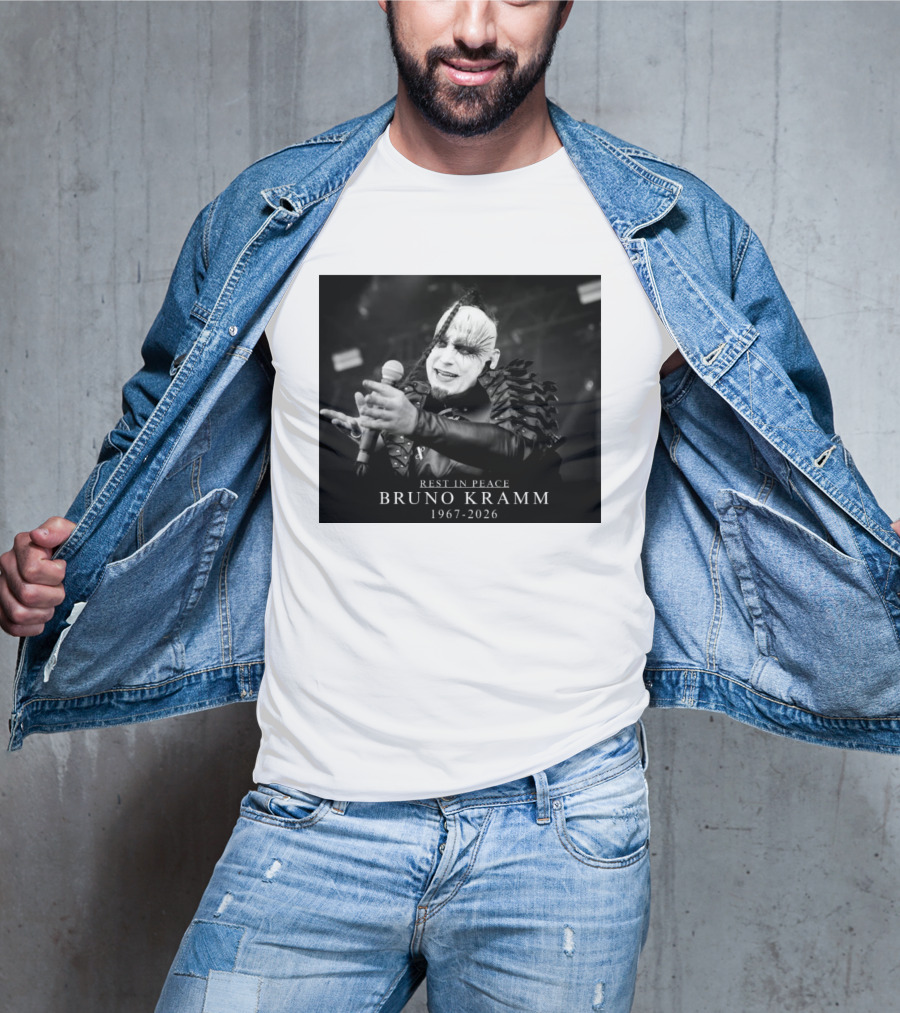 Rest In Peace Bruno Kramm 1967 2026 Musician Tribute Memorial T-Shirt