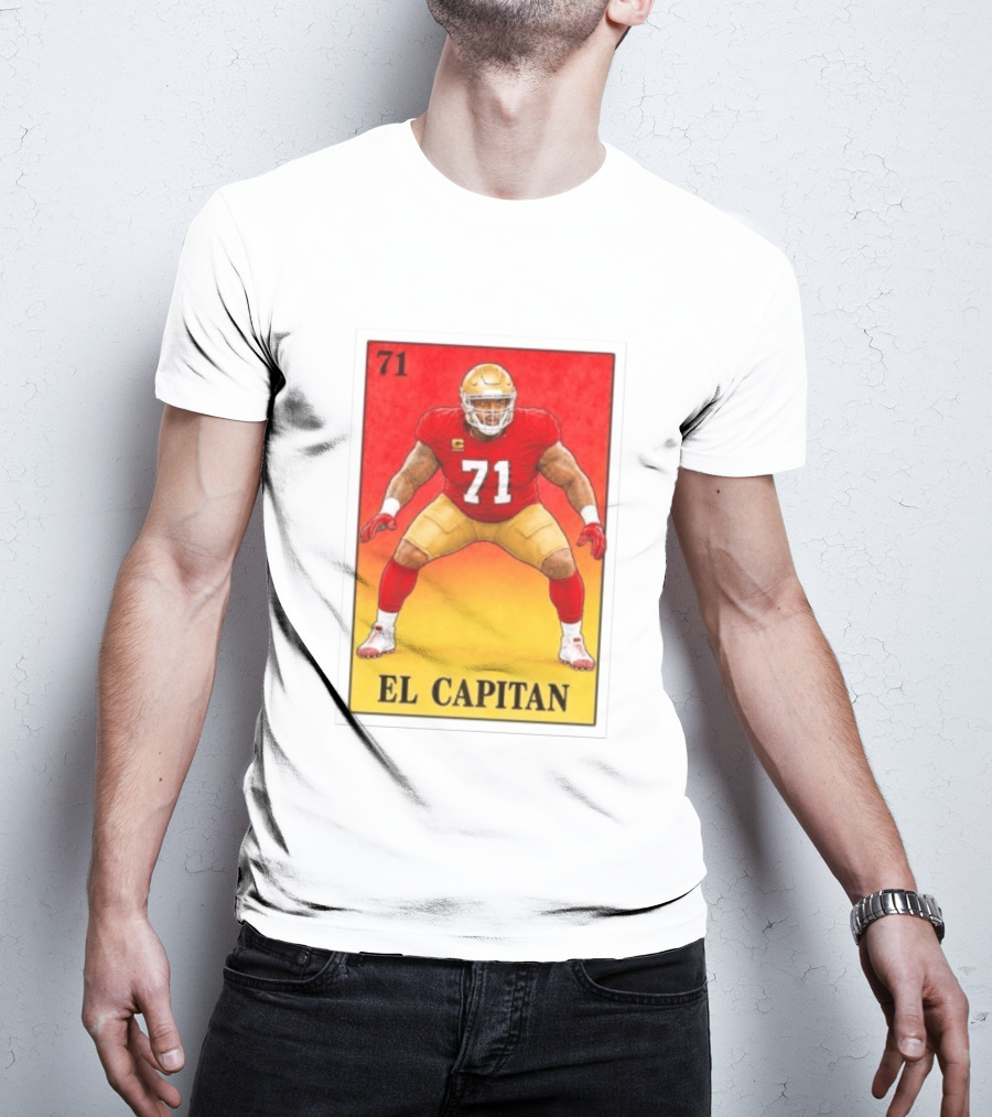 San Francisco 49ers 71 El Capitan Loteria Card NFL Football T-Shirt