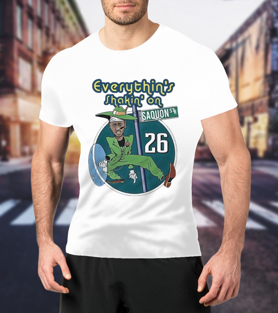 Saquon Barkley Everythin's Shakin' On Saquon St 26 T-Shirt