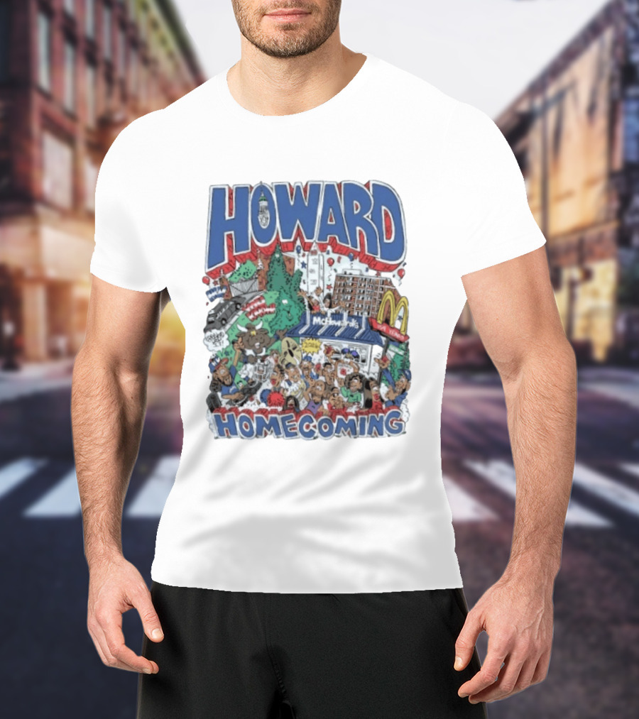Howard Homecoming 2026 McHoward's Celebration Festivities Crowd Scene T-Shirt