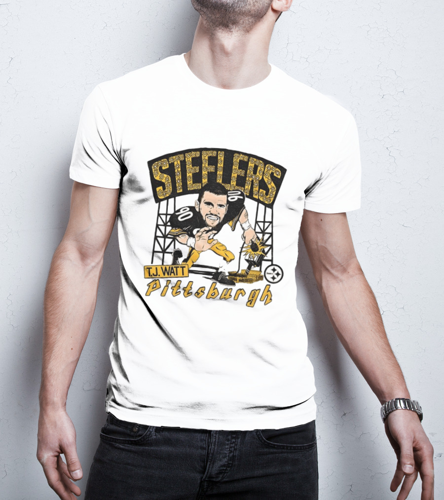 T.J. Watt Pittsburgh Steelers Player Caricature Steelers Pittsburgh T-Shirt