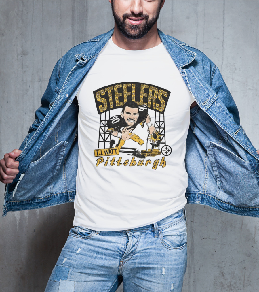 T.J. Watt Pittsburgh Steelers Player Caricature Steelers Pittsburgh T-Shirt