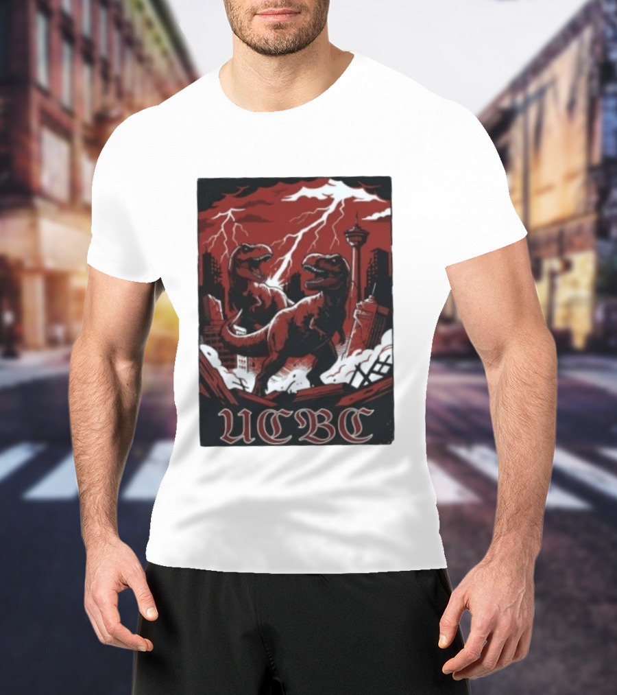 UCalgary UCBC Bhangra Rex Dinosaur City Destruction T-Shirt