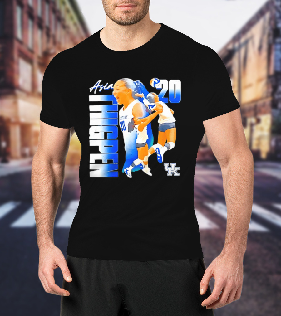 Asia Thigpen Kentucky Volleyball 20 UK Wildcats T-Shirt