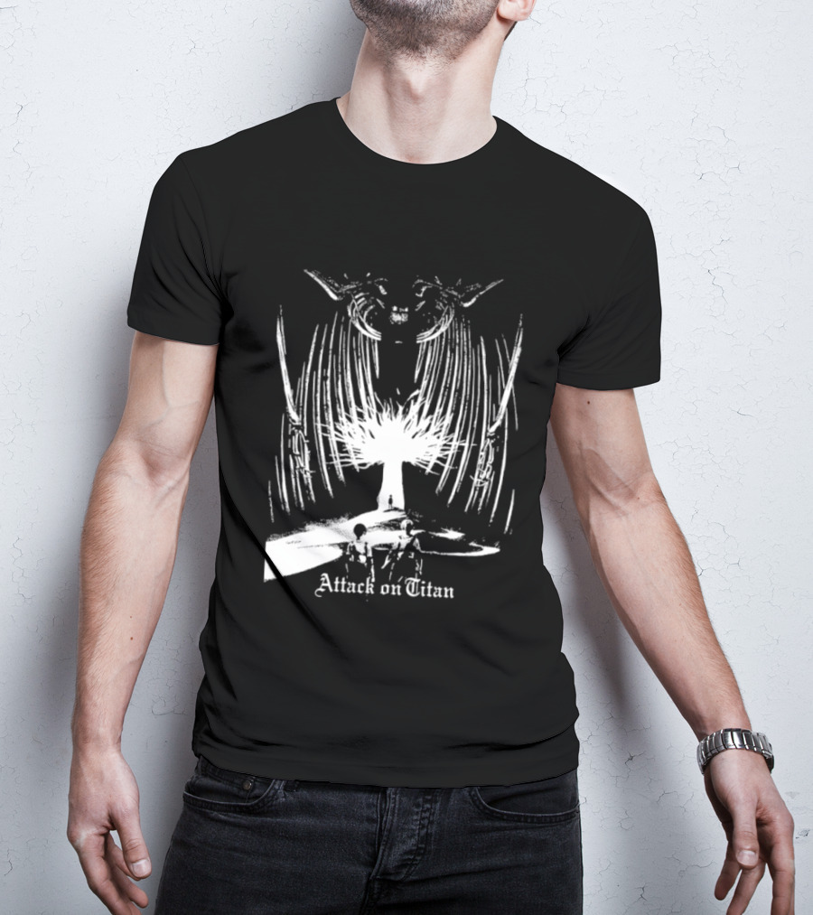Attack On Titan Paths And Founding Titan Eren Jaeger Yggdrasil Tree T-Shirt