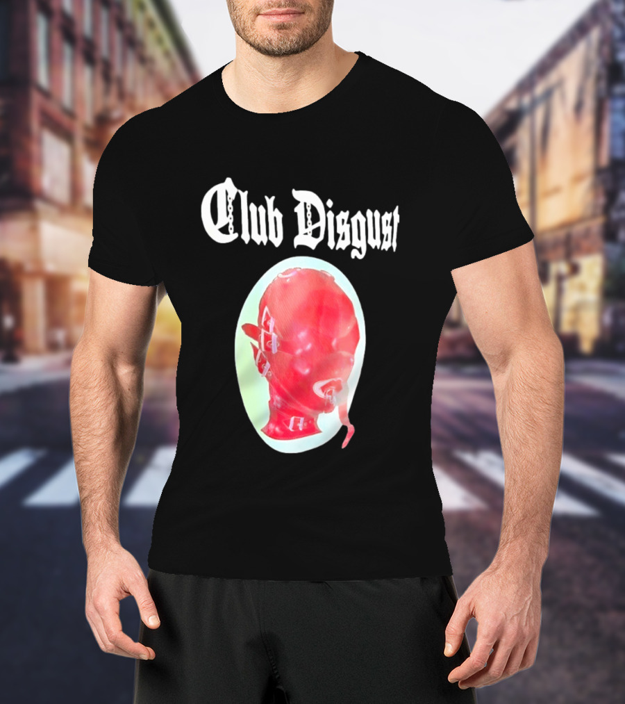 Club Disgust Red Mask Fetish Aesthetic Goth Fashion T-Shirt