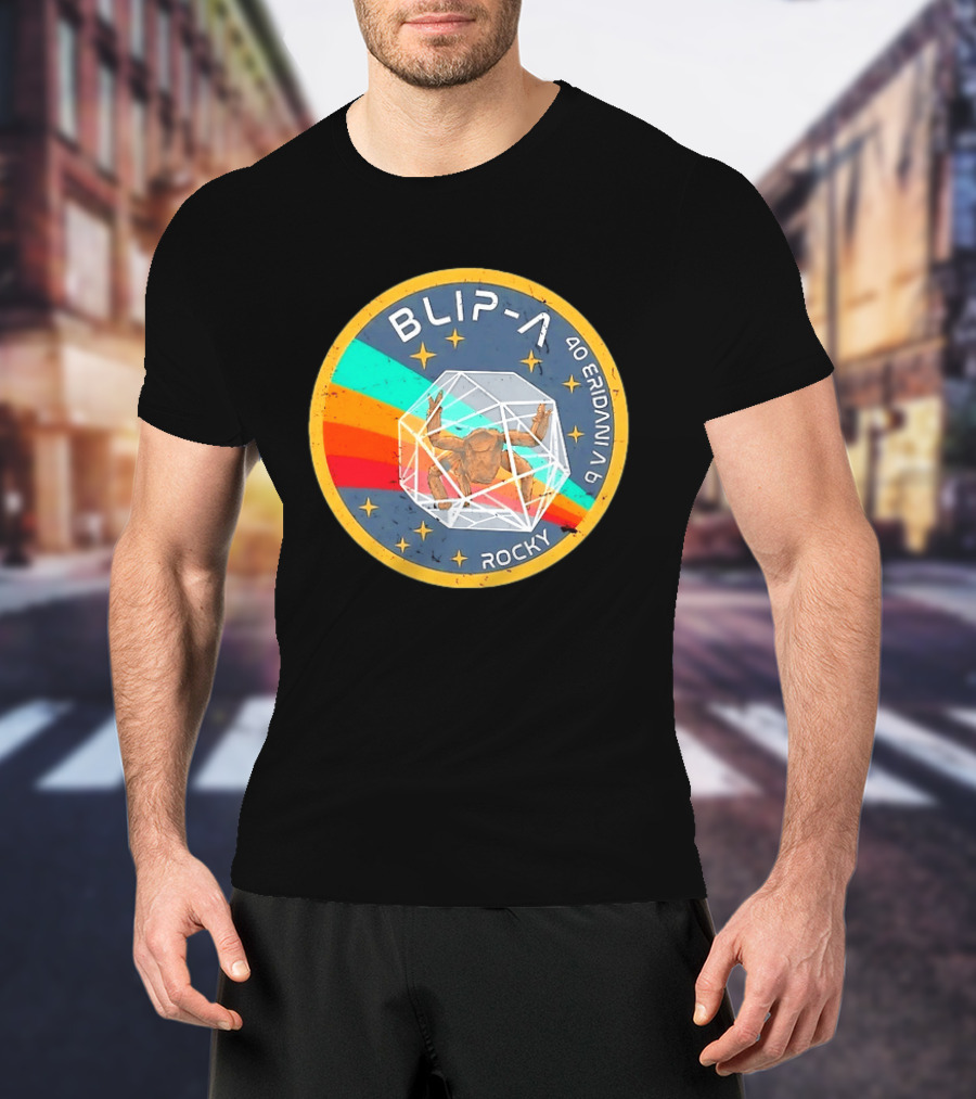 Blip A 40 Eridani A B Rocky Project Hail Mary Distressed Retro Astronaut T-Shirt