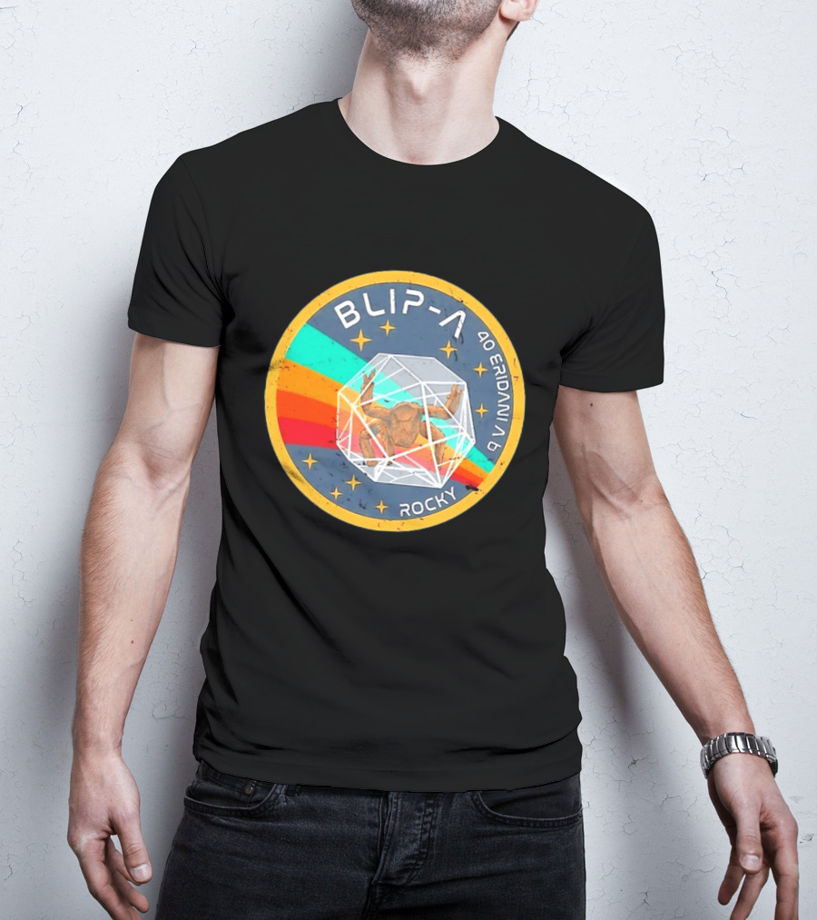 Blip A 40 Eridani A B Rocky Project Hail Mary Distressed Retro Astronaut T-Shirt
