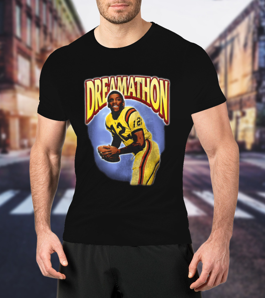 Doug Williams Dreamathon Black Knights 12 Throwing Football T-Shirt