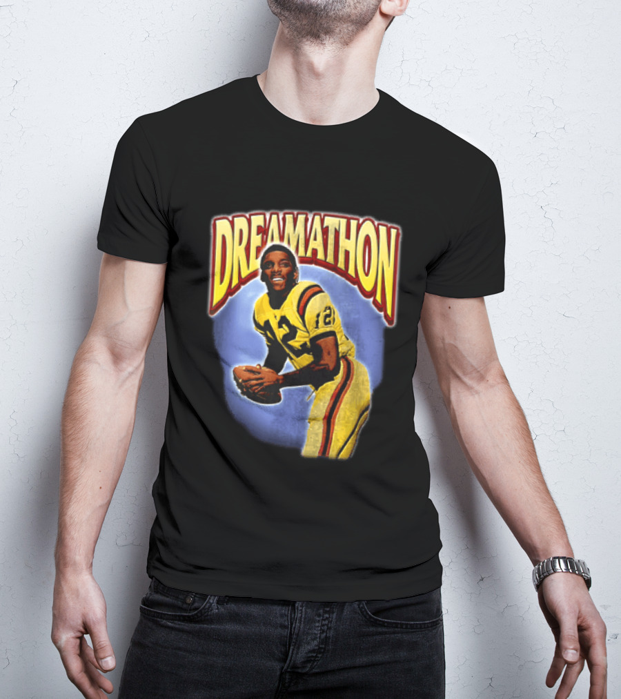 Doug Williams Dreamathon Black Knights 12 Throwing Football T-Shirt