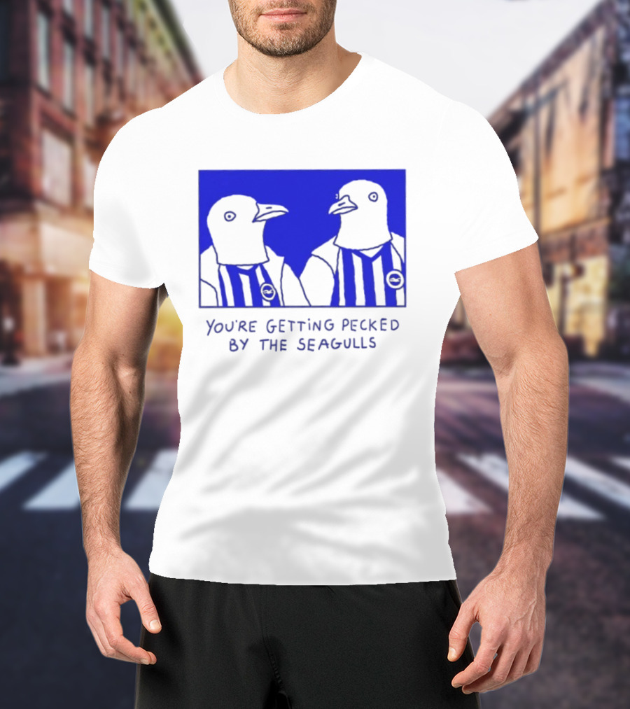 Brighton Hove Albion FC You're Getting Pecked By The Seagulls T-Shirt
