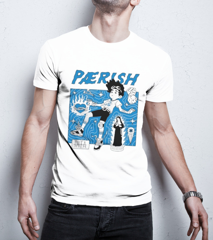 Paerish Escaping The Vapour Clouds Rita Dice Nun Statue T-Shirt