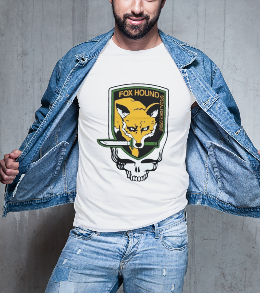 Fox Hound Special Force Group Grateful Dead Steal Your Face Patch T-Shirt