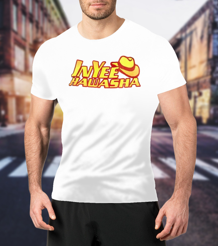 Inyee Hawasha Yellow Red Cowboy Hat T-Shirt