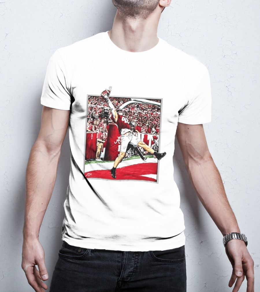 Josh Jacobs Alabama Football Touchdown Celebration T-Shirt