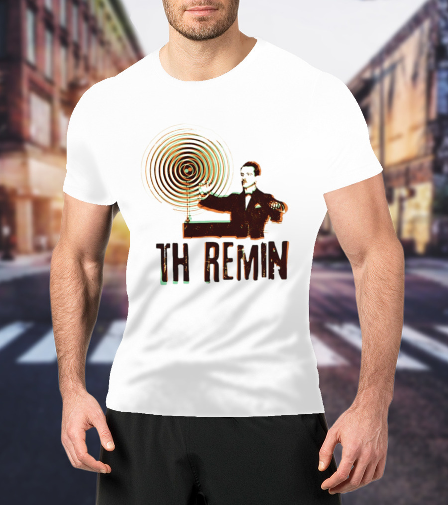 Theremin Electronic Music Leon Theremin Playing Instrument T-Shirt