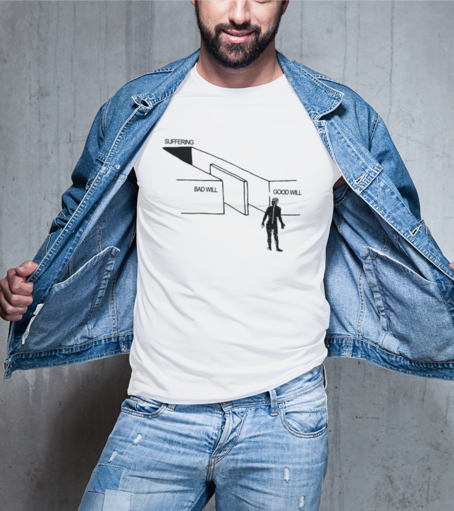 Suffering Between Material Will And Spiritual Will Perception Journey T-Shirt