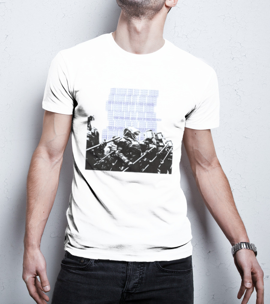 The Police Are Not Your Friend Protest Activism Text Riot Police Formation T-Shirt