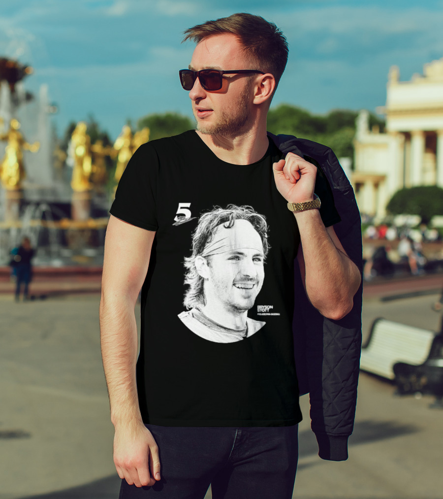 Philadelphia Baseball Bryson Stott 5 Halftone T-Shirt