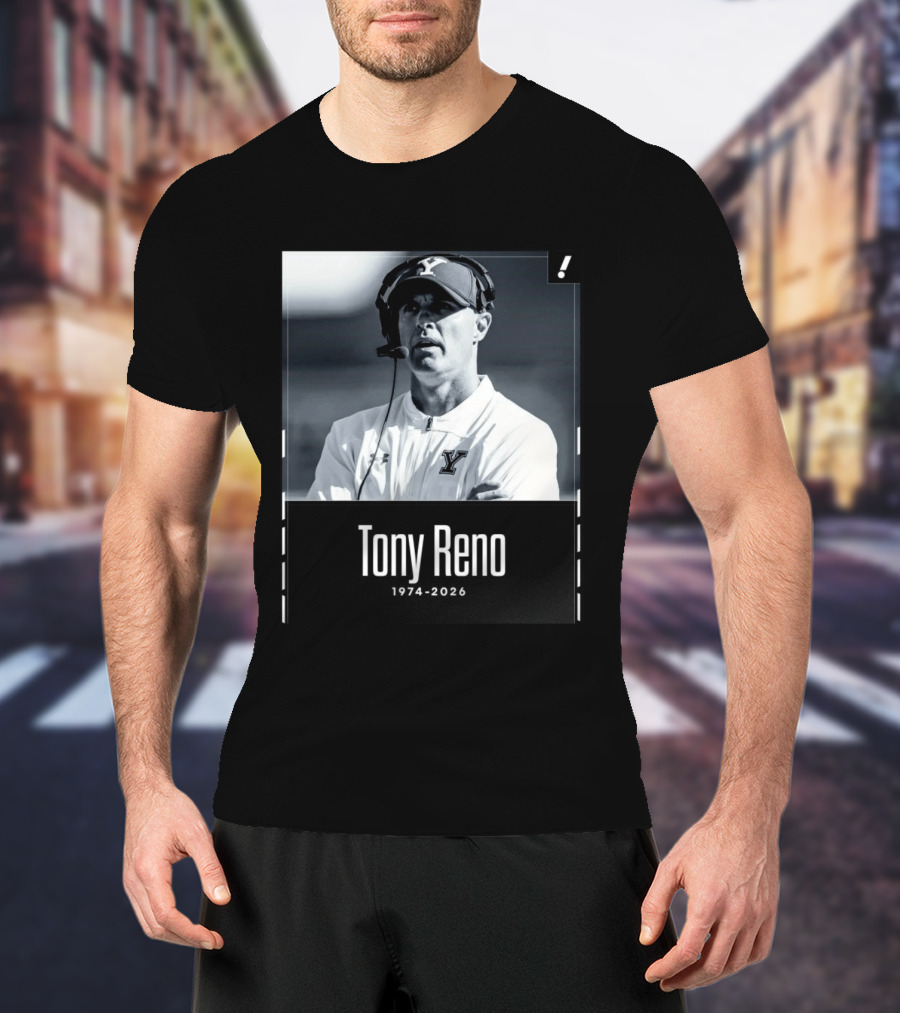 Tony Reno 1974 2026 Yale Coach Memorial T-Shirt