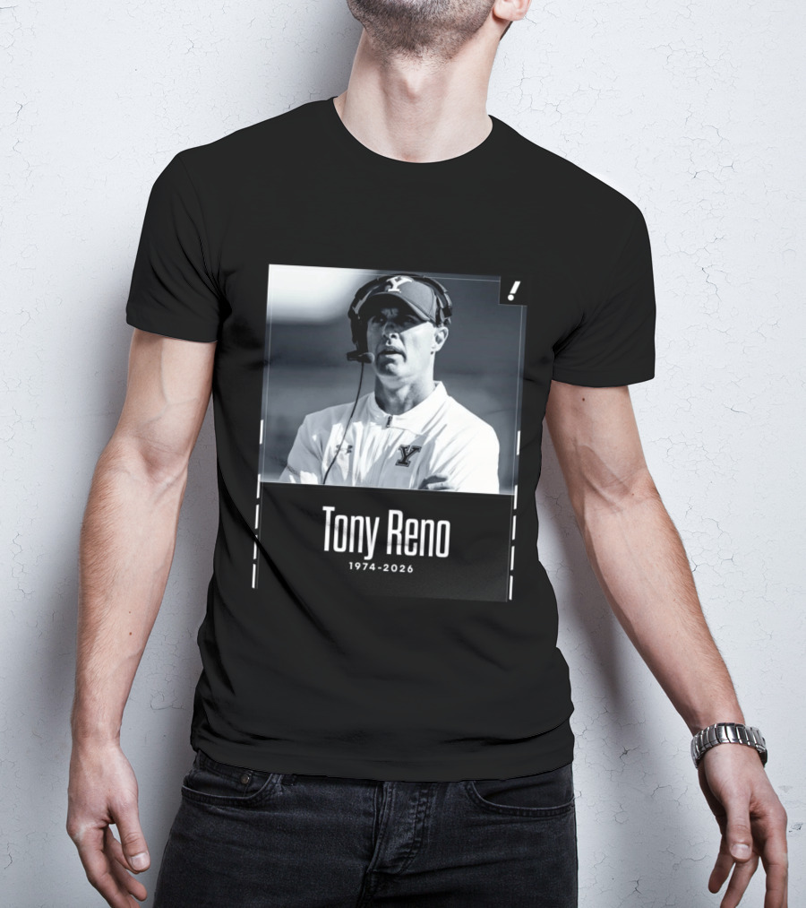 Tony Reno 1974 2026 Yale Coach Memorial T-Shirt