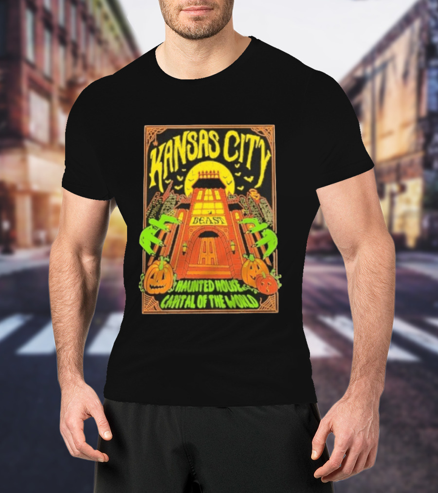 Kansas City Beast Haunted House Capital Of The World Halloween T-Shirt