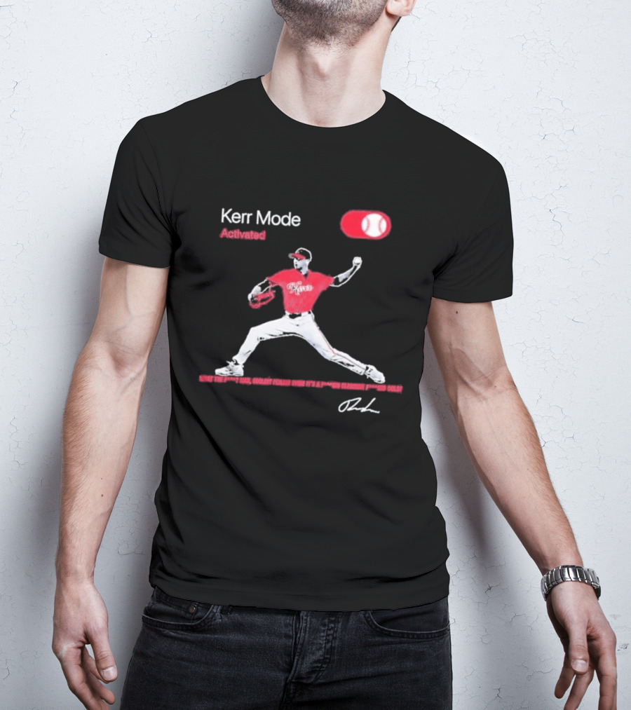 Kerr Mode Activated Pitcher Red Baseball Jersey T-Shirt