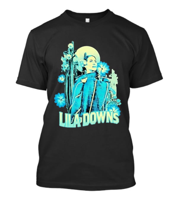 Lila Downs Mexican Cactus Floral T-Shirt