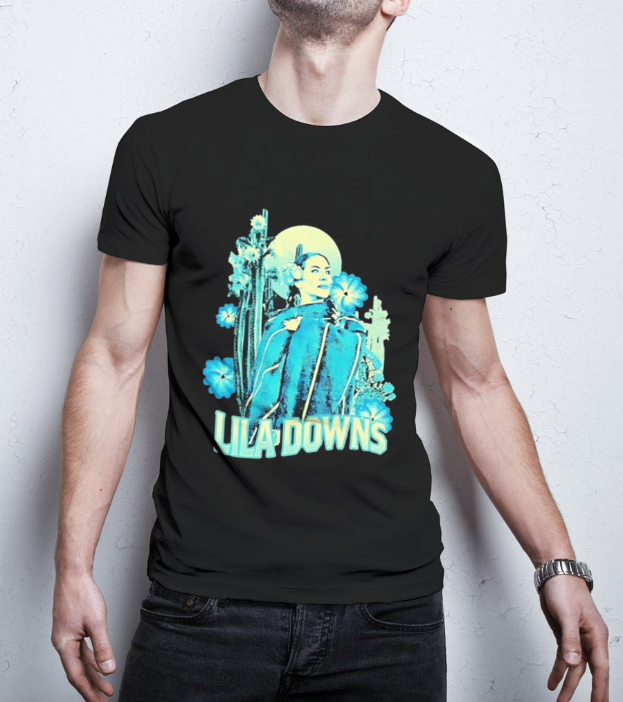 Lila Downs Mexican Cactus Floral T-Shirt