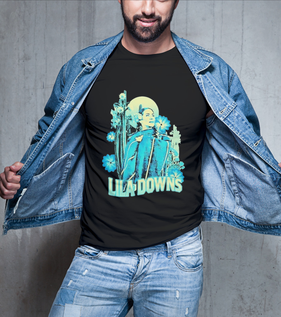 Lila Downs Mexican Cactus Floral T-Shirt