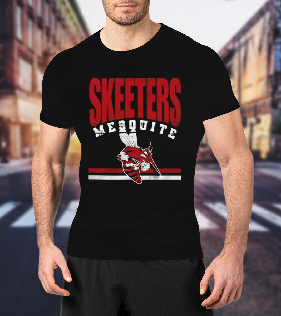 Mesquite Skeeters Distressed Baseball Texas T-Shirt