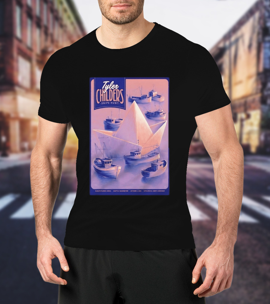 Tyler Childers Snipe Hunt Climate Pledge Arena Seattle Washington October 3 2026 With Special Guest Vermescal T-Shirt