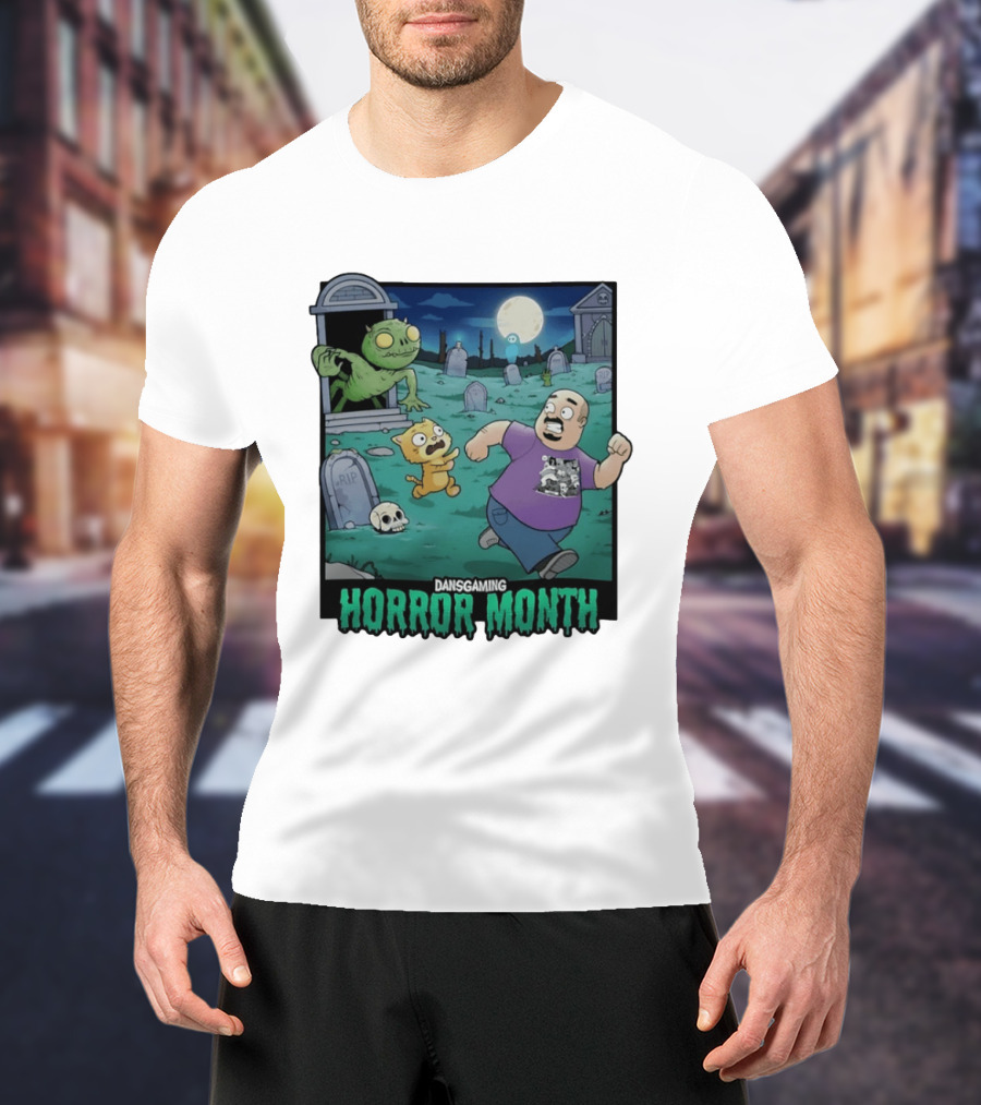 DansGaming Horror Month Twitch Streamer Graveyard Adventure T-Shirt