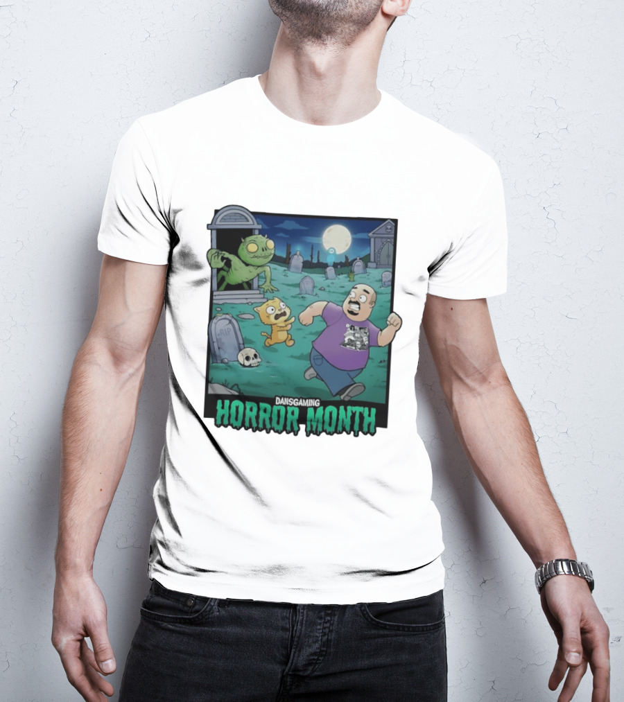 DansGaming Horror Month Twitch Streamer Graveyard Adventure T-Shirt