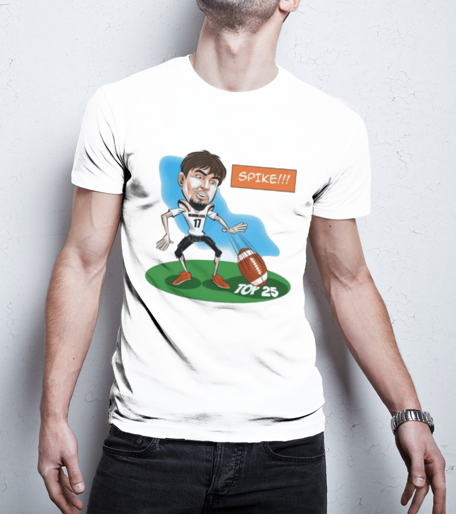 Spike Top 25 Drew Mestemaker Oklahoma State Cowboys Pokes T-Shirt