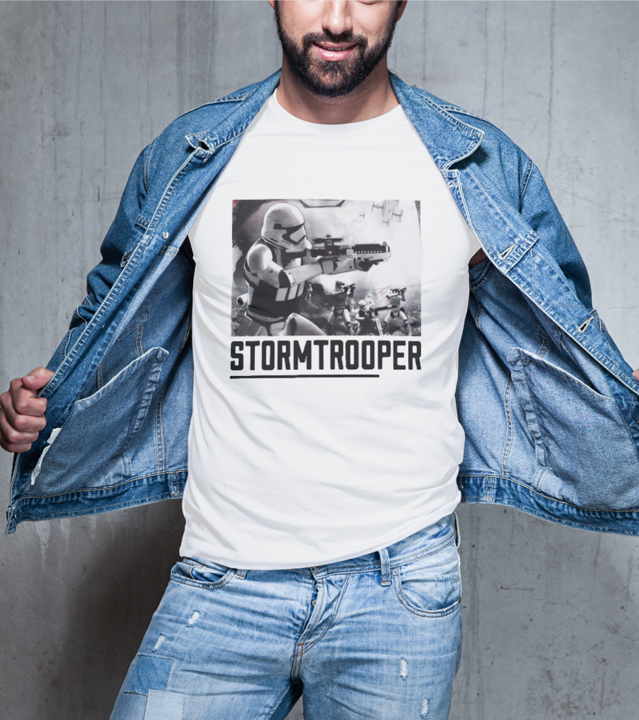 First Order Stormtrooper Star Wars Empire Battle Scene T-Shirt