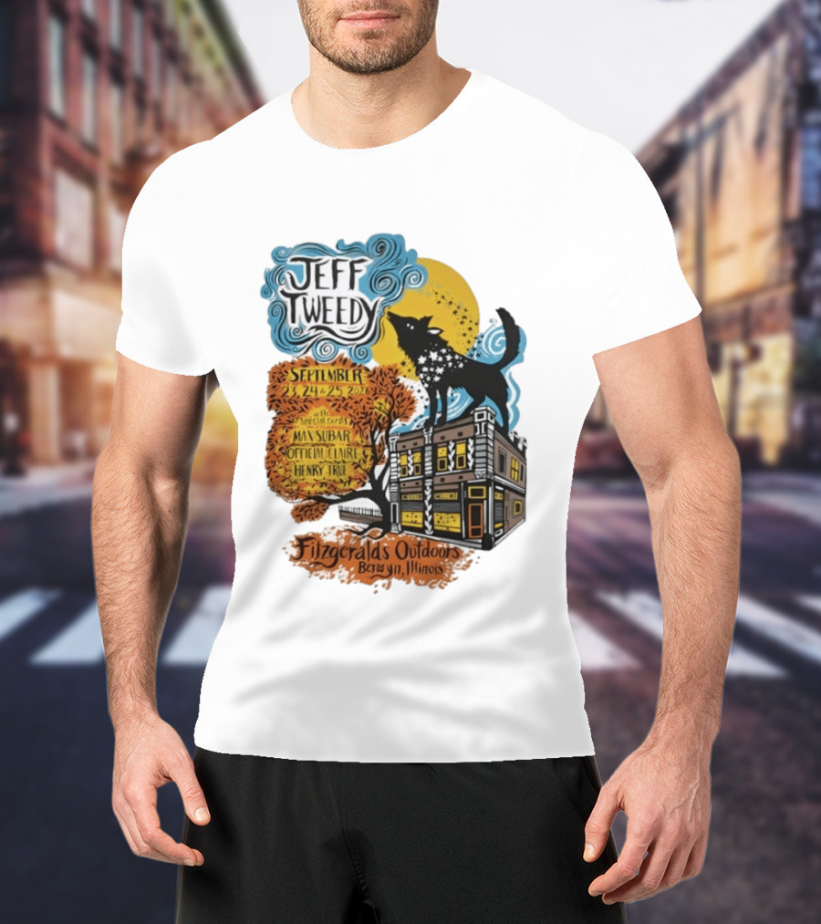 Jeff Tweedy September 24 25 2026 With Mavis Staples FitzGeralds Outdoors Berwyn Illinois T-Shirt