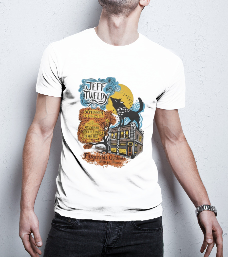 Jeff Tweedy September 24 25 2026 With Mavis Staples FitzGeralds Outdoors Berwyn Illinois T-Shirt