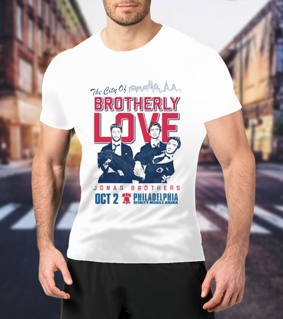 The City Of Brotherly Love Jonas Brothers Philadelphia October 2concert T-Shirt