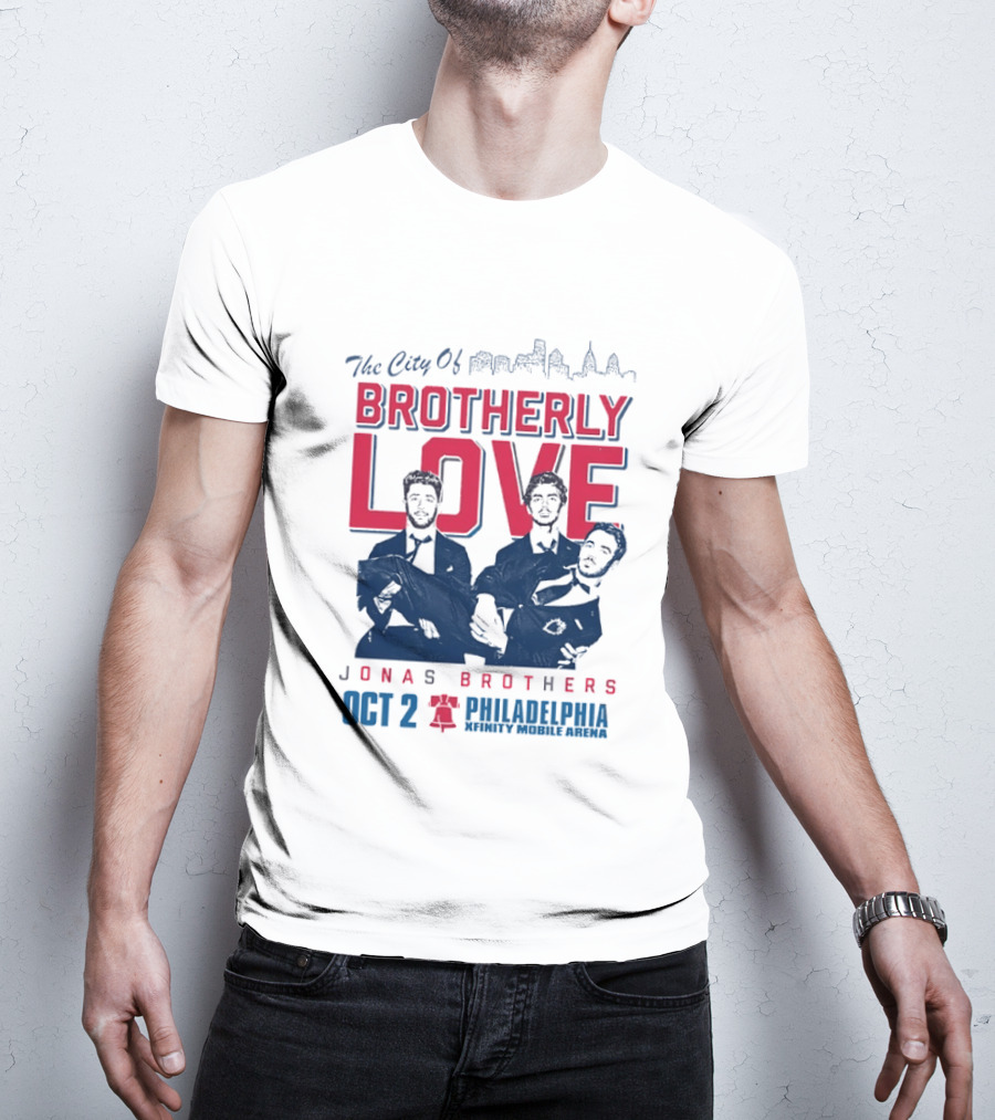 The City Of Brotherly Love Jonas Brothers Philadelphia October 2concert T-Shirt