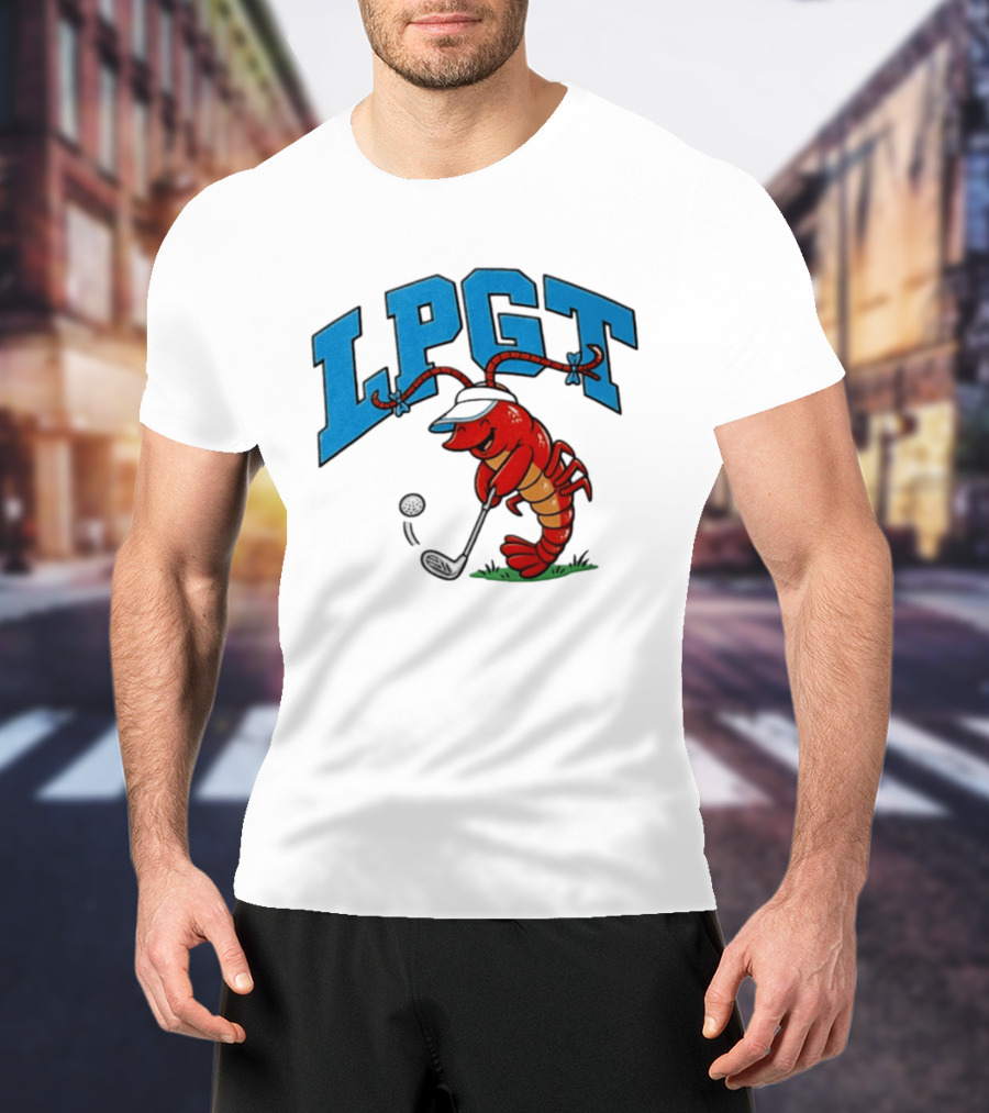 Lobster Playing Golf LPGT Fun T-Shirt