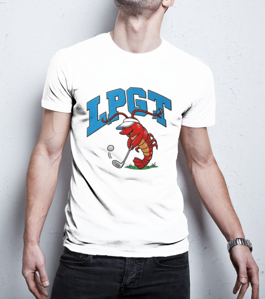 Lobster Playing Golf LPGT Fun T-Shirt