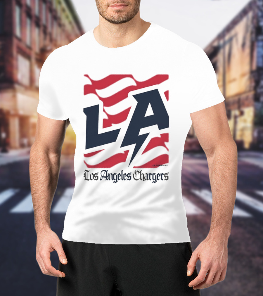 Los Angeles Chargers LA Football Bold Team Spirit T-Shirt