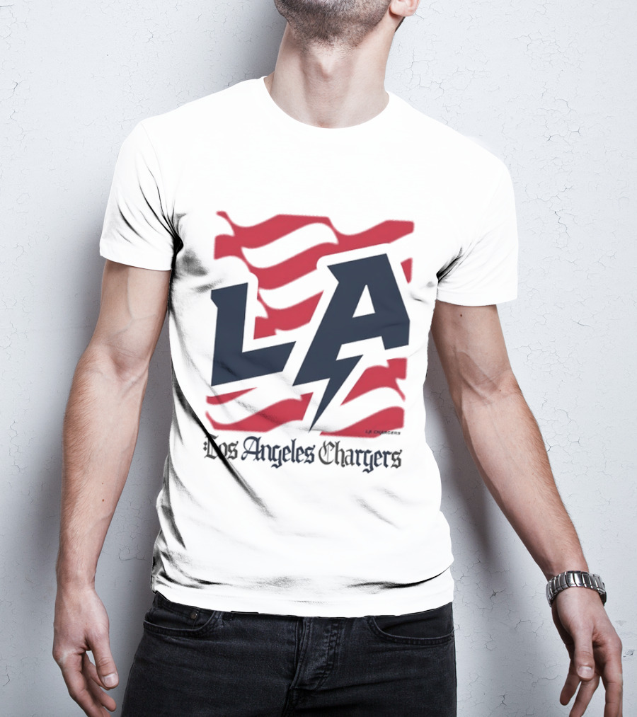 Los Angeles Chargers LA Football Bold Team Spirit T-Shirt
