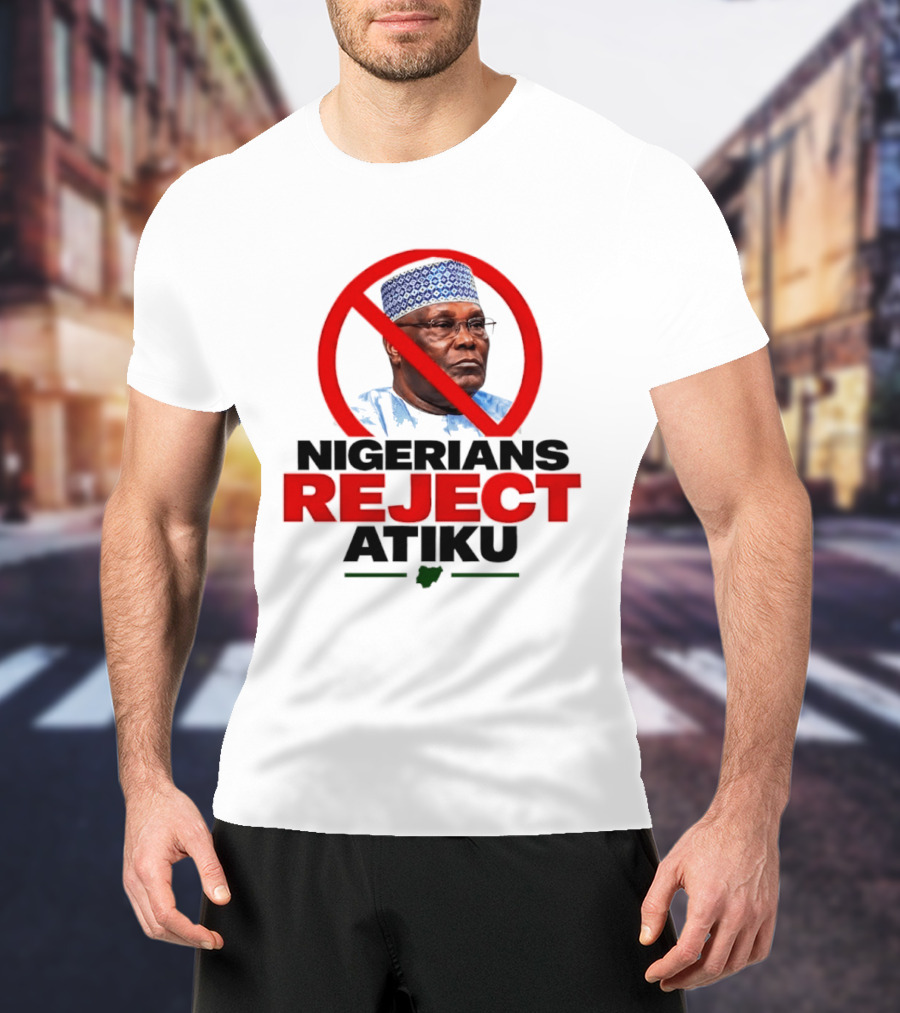 Nigerians Reject Atiku Political Protest Red Circle Image T-Shirt