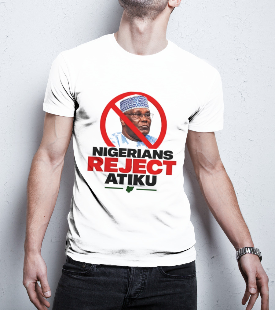 Nigerians Reject Atiku Political Protest Red Circle Image T-Shirt